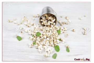Popcorn with Mint and White Garlic.