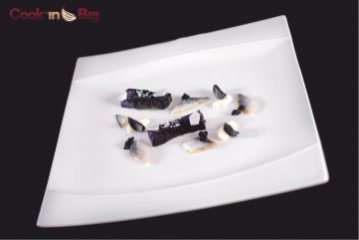 Sardines Marinaded in Allioli, with Cassava and Black Garlic Recipe