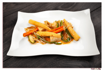Vegetable and Tofu Stir-Fry With Morado Garlic.
