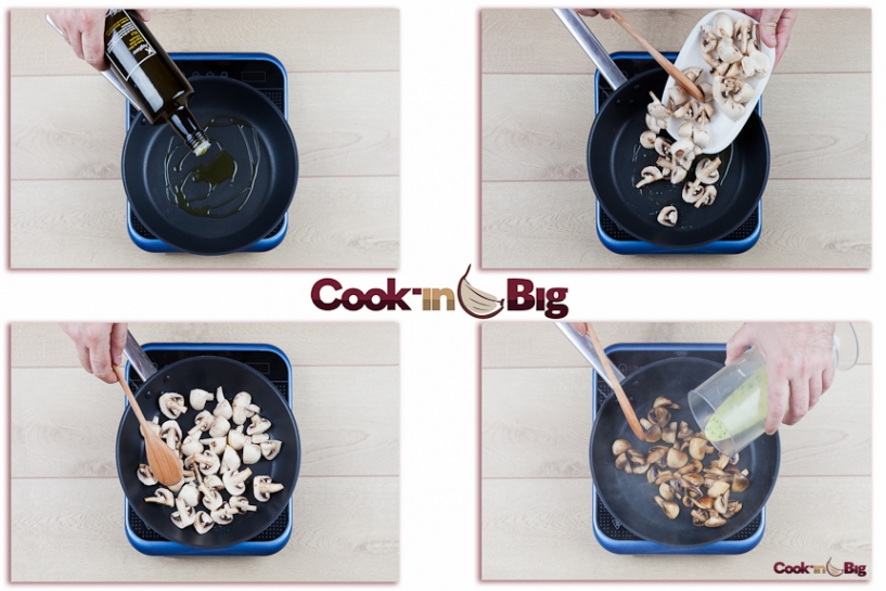 Sautéed Mushrooms with White Garlic